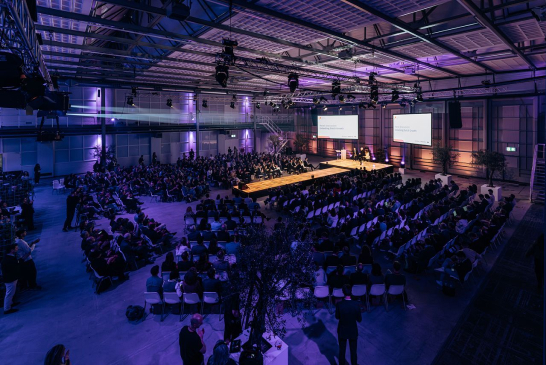 Rob Jetten op het podium
